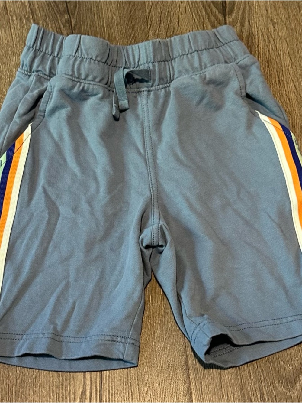 Tea Collection Blue Pull-On Shorts Size 7 Boys 100% Cotton